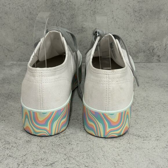 Superga 2790 Rainbow Stripe Platform Sneaker US 10.5 - Picture 9 of 13